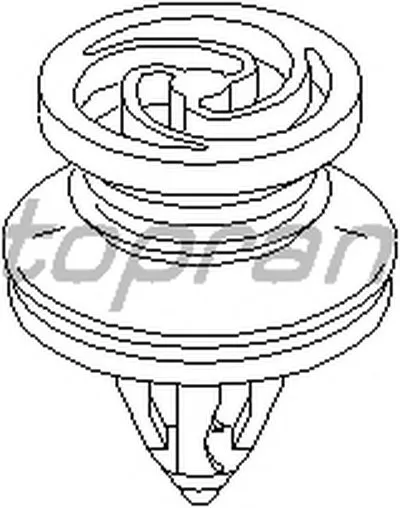 Зажим, молдинг / защитная накладка TOPRAN купить