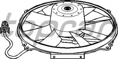 Вентилятор, охлаждение двигателя TOPRAN купить