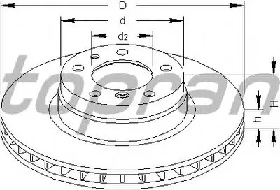 Тормозной диск TOPRAN купить