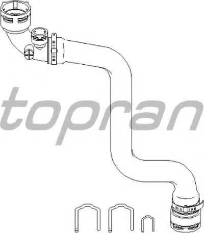 Шланг радиатора TOPRAN купить