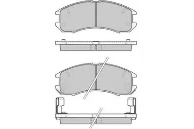 Комплект тормозных колодок, дисковый тормоз E.T.F. купить
