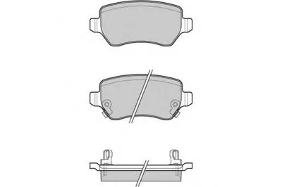 Комплект тормозных колодок, дисковый тормоз E.T.F. купить