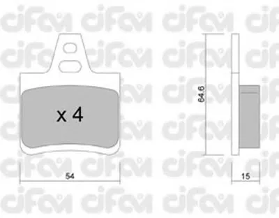 Комплект тормозных колодок, дисковый тормоз CIFAM купить