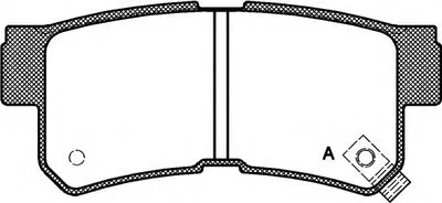 Комплект тормозных колодок, дисковый тормоз ADVANCE OPEN PARTS купить