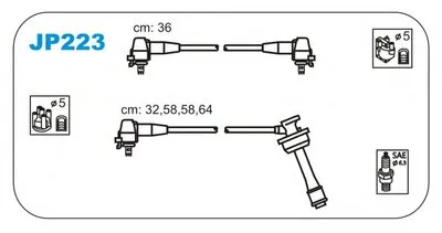 Комплект проводов зажигания JANMOR купить