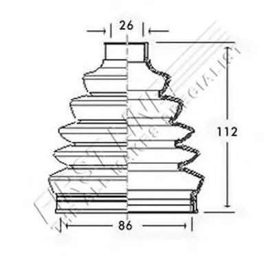 Пыльник, приводной вал FIRST LINE купить