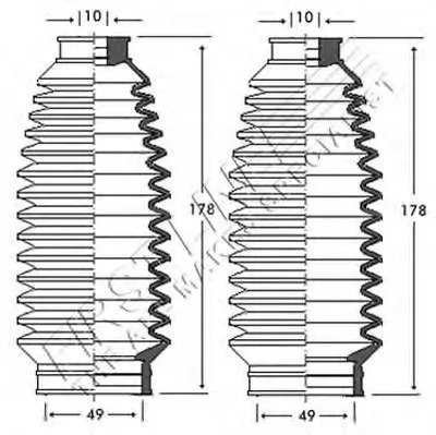 Пыльник, рулевое управление FIRST LINE купить