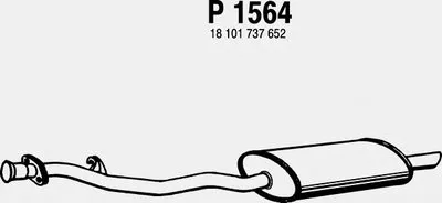 Глушитель выхлопных газов конечный FENNO купить