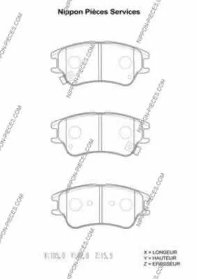 Комплект тормозных колодок, дисковый тормоз NPS купить
