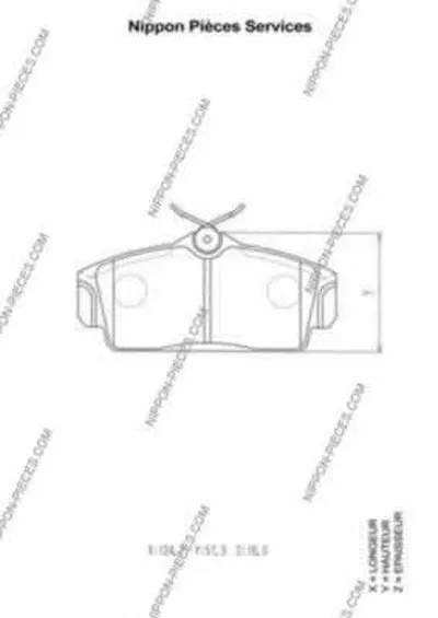Комплект тормозных колодок, дисковый тормоз NPS купить