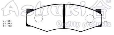 Комплект тормозных колодок, дисковый тормоз ASHUKI купить