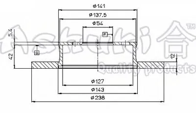 Тормозной диск ASHUKI купить