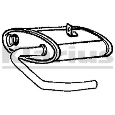 Средний глушитель выхлопных газов KLARIUS купить