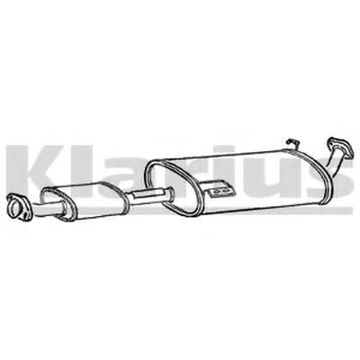 Средний глушитель выхлопных газов KLARIUS купить