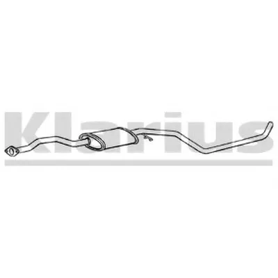 Средний глушитель выхлопных газов KLARIUS купить