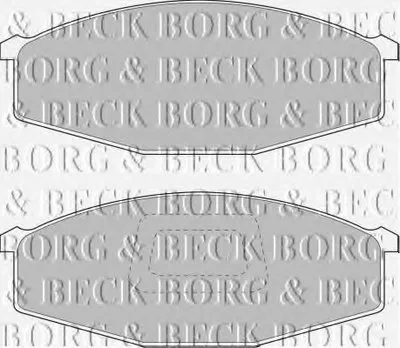 Комплект тормозных колодок, дисковый тормоз BORG & BECK купить
