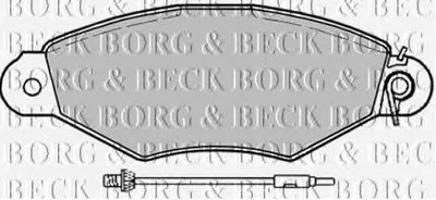 Комплект тормозных колодок, дисковый тормоз BORG & BECK купить