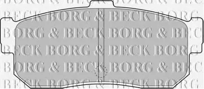 Комплект тормозных колодок, дисковый тормоз BORG & BECK купить