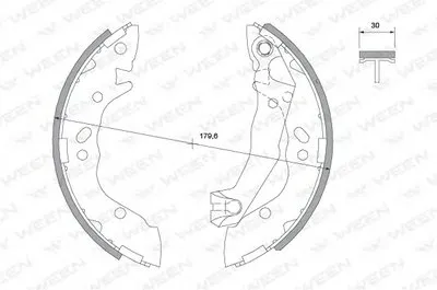 Комплект тормозных колодок WEEN купить