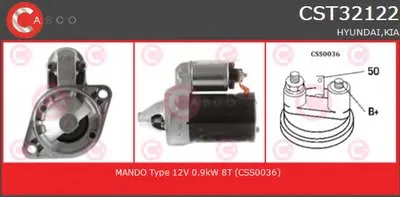 Стартер GENUINE SERIES CASCO купить