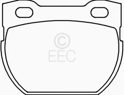 Комплект тормозных колодок, дисковый тормоз EEC купить