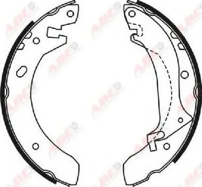 Комплект тормозных колодок ABE купить