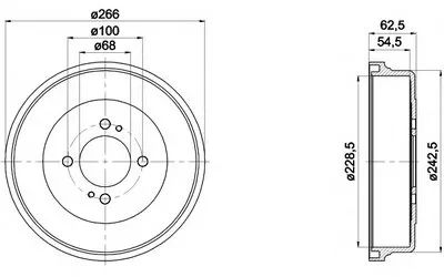 Тормозной барабан HELLA PAGID купить