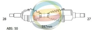 Приводной вал ODM-MULTIPARTS купить