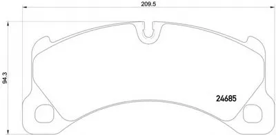 Комплект тормозных колодок, дисковый тормоз BREMBO купить