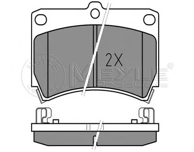 Комплект тормозных колодок, дисковый тормоз PLATINUM PAD MEYLE купить