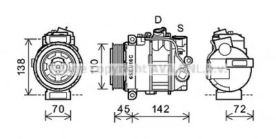 Компрессор, кондиционер AVA QUALITY COOLING купить