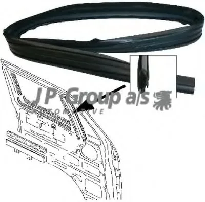 Прокладка, боковое стекло JP Group JP GROUP купить