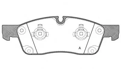 Комплект тормозных колодок, дисковый тормоз ADVANCE OPEN PARTS купить
