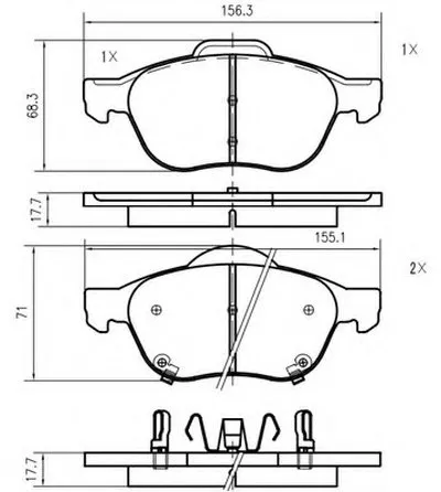 Комплект тормозных колодок, дисковый тормоз VEMA купить