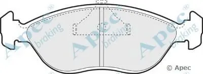 Комплект тормозных колодок, дисковый тормоз APEC braking купить
