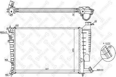 Радиатор, охлаждение двигателя STELLOX купить