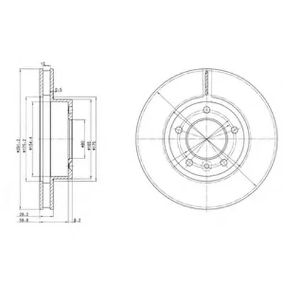 Тормозной диск DELPHI купить