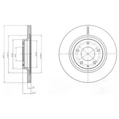 Тормозной диск DELPHI купить