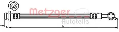 Тормозной шланг METZGER купить