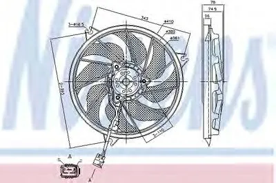 Вентилятор, охлаждение двигателя NISSENS купить