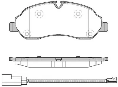 Комплект тормозных колодок, дисковый тормоз