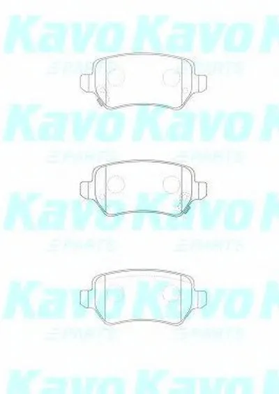 Комплект тормозных колодок, дисковый тормоз MK KASHIYAMA KAVO PARTS купить