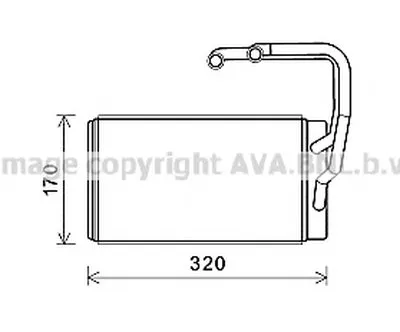 Теплообменник, отопление салона AVA QUALITY COOLING купить