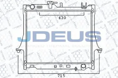 Радиатор, охлаждение двигателя JDEUS купить