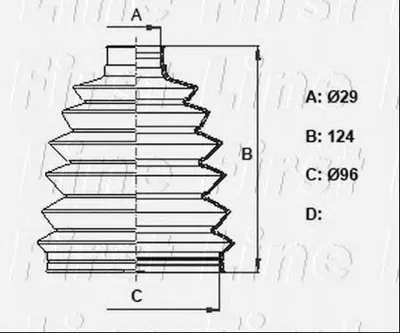 Пыльник, приводной вал FIRST LINE купить