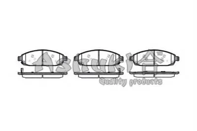 Комплект тормозных колодок, дисковый тормоз ASHUKI купить