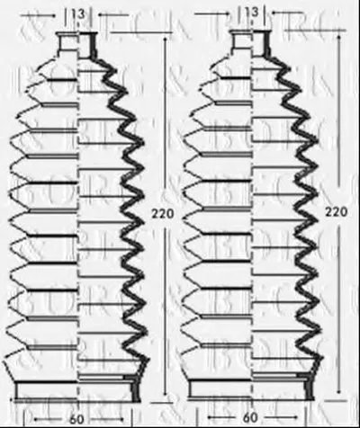 Пыльник, рулевое управление BORG & BECK купить