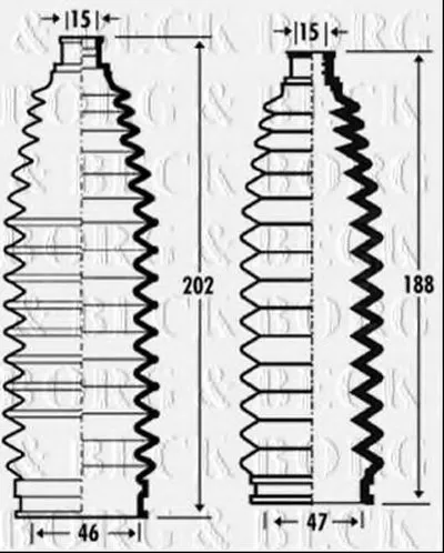 Пыльник, рулевое управление BORG & BECK купить