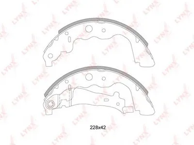 Комплект тормозных колодок LYNXauto купить