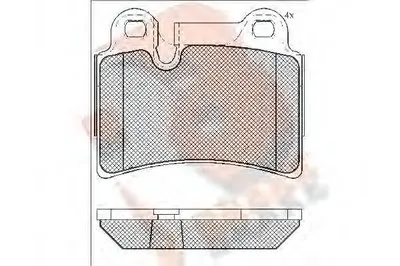 Комплект тормозных колодок, дисковый тормоз R BRAKE купить